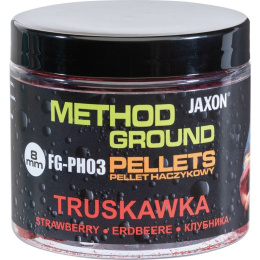 Pellet haczykowy Jaxon Method Ground 8mm Truskawka 100g