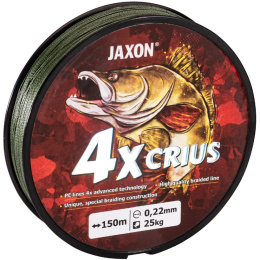 Plecionka Jaxon Crius 4X 0,08mm 150m 5kg ciemnozielona