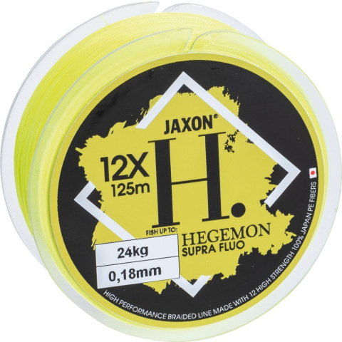 Plecionka Jaxon Hegemon Supra 12X Fluo 0,12mm 125m 11kg