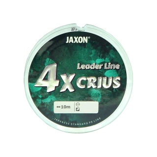 Plecionka przyponowa Jaxon Crius 4X Leader Line 0,10mm 10m 7kg ciemnozielona