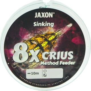 Plecionka przyponowa Jaxon Crius 8X Method Feeder Sinking 0,10mm 10m 7kg zielona