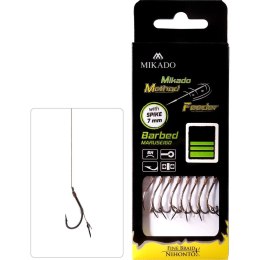 Przypon Mikado MF z igłą #4 plecionka 0,16mm/10cm 8szt