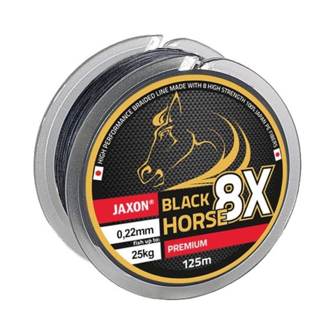 Plecionka Jaxon Black Horse 8X Premium 0,18mm 200m 19kg