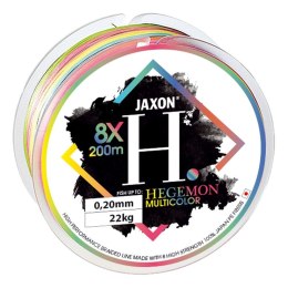 Plecionka Jaxon Hegemon 8X Multicolor 0,34mm 200m 45kg