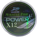 Plecionka Miracle Fish Power X12 150m 0,14mm 22kg zielona
